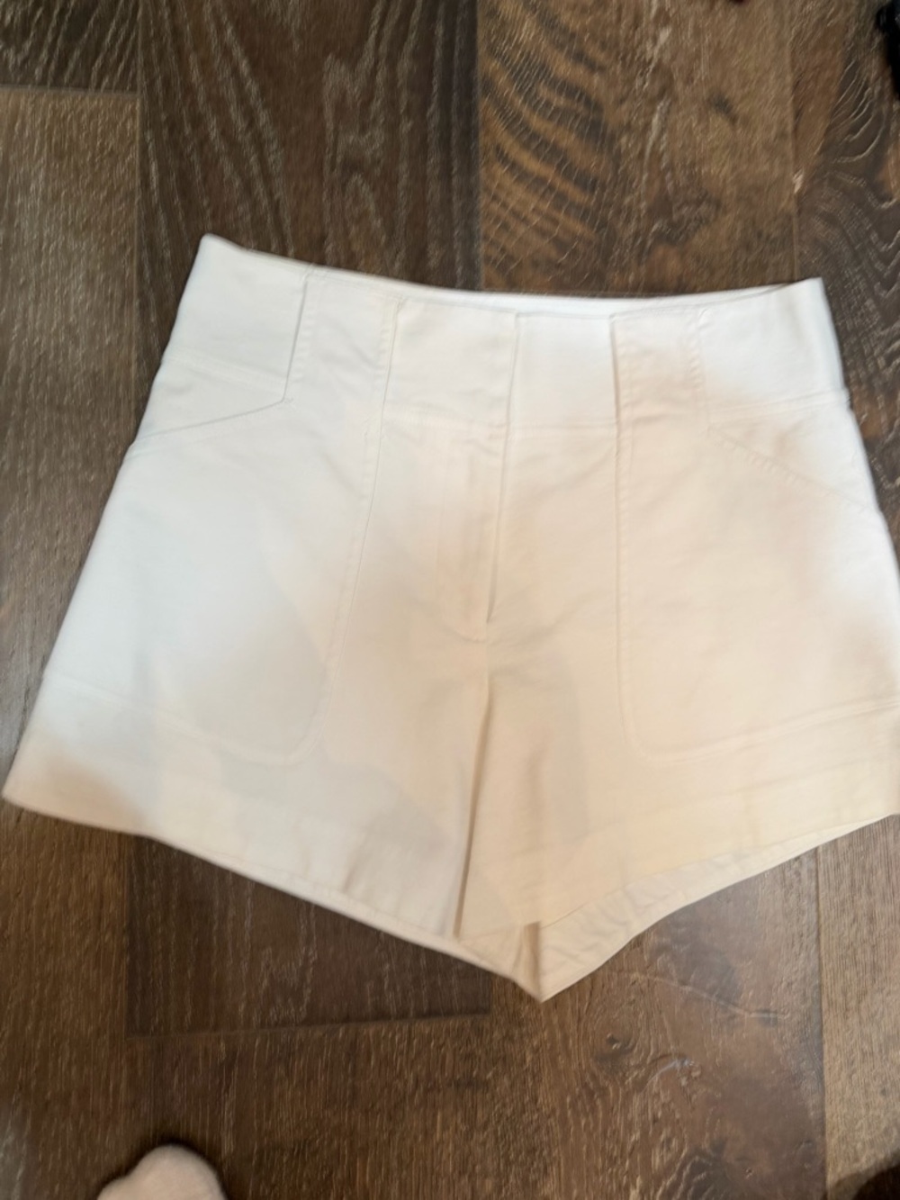 Derek Lam white High-Waist Tailored Shorts